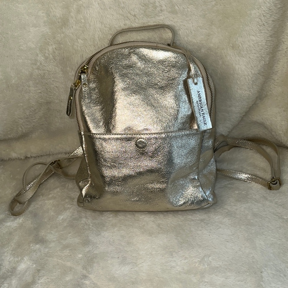 AE small backpack ,Genuine leather.